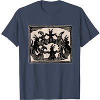 T-Shirt Witches Circle Dance pour hommes en noir