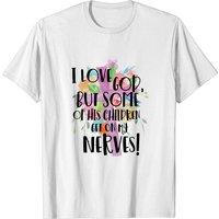T-shirt J'aime Dieu Mais Certains De Ses Enfants M'énervent — T-shirts pour hommes