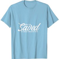 Saved By Grace Through Faith Men's Christian T-Shirt — Mens T Shirts