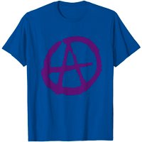 T-shirt avec symbole Anarchie pour hommes en noir — T-shirts pour hommes
