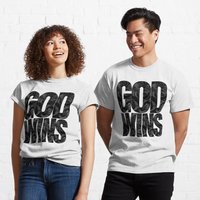 Spoiler: God Wins Classic T-Shirt for Men — Mens T Shirts