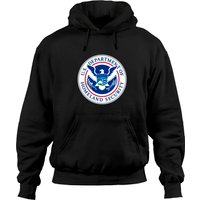 Hoodie Unisexe avec Logo de la Sécurité Intérieure en Noir — Sweats à capuche pour hommes