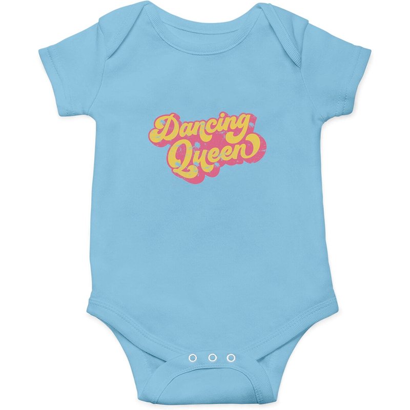 Dancing Queen Vintage 70s Baby Onesie