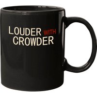 Louder With Crowder Black Ceramic Mug