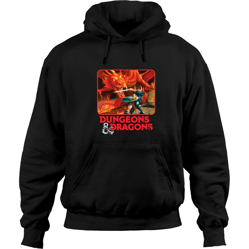 Hoodie Unisexe Noir Dungeons & Dragons — Sweats à capuche pour hommes
