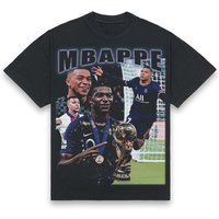 T-Shirt Mbappe pour hommes en noir