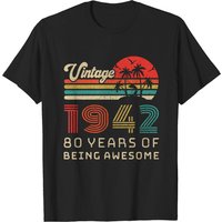 T-shirt d'anniversaire vintage 81 ans 1942 pour hommes — T-shirts pour hommes