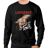 American Classics Loverboy Get Lucky Tour Black Unisex Sweatshirt — Mens Hoodies