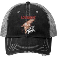 American Classics Loverboy Get Lucky Tour Black Ladies Trucker Hat — Baseball Cap
