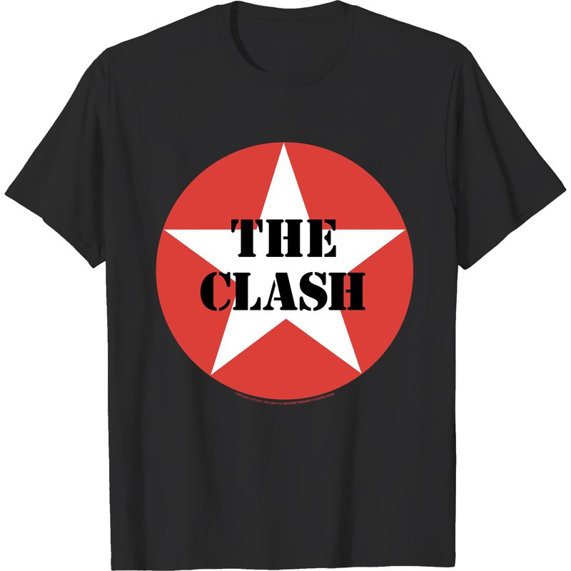 The Clash Kids Tee: Classic Star for Men in Black — Mens T Shirts