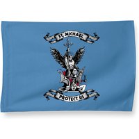 Archangel Saint Michael Protect Us Defend Us House Flag — Decorative Flags