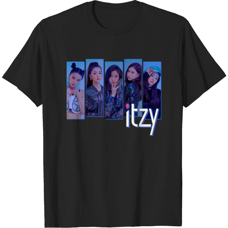 ITZY - T-shirt Itzy pour hommes en noir — T-shirts pour hommes