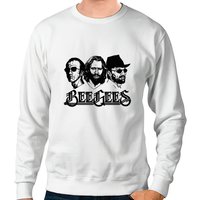 Bee Gees Trio Unisex Sweatshirt in Red — Mens Hoodies