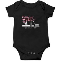 Washington DC Cherry Blossoms Monuments Memorials Onesie