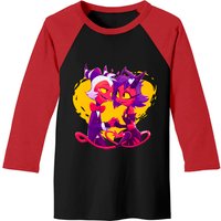 T-shirt de baseball Helluva Boss Millie et Moxxie pour hommes