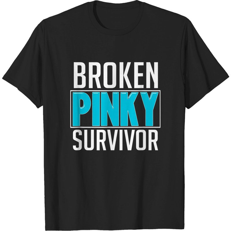T-shirt Sarcastique Broken Pinky Survivor pour Hommes — T-shirts pour hommes