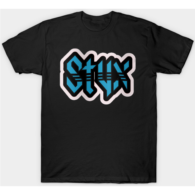 T-shirt Styx Font pour hommes en noir — T-shirts pour hommes