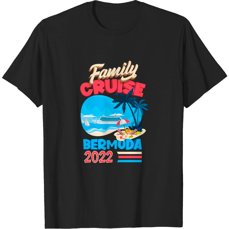 T-shirt de croisière familial Bermuda 2022 pour hommes — T-shirts pour hommes