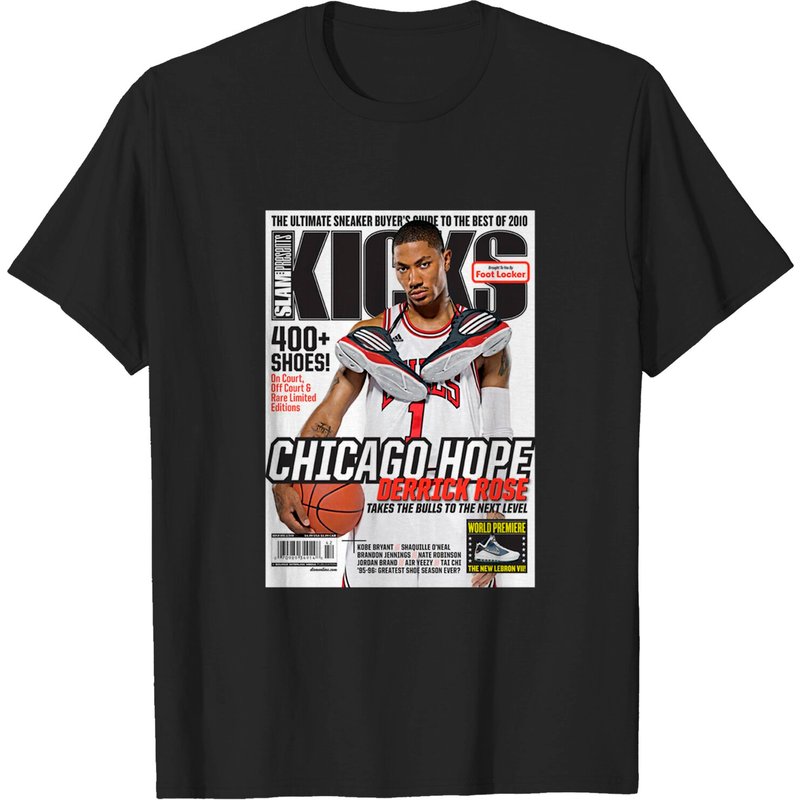 Derrick Rose Slam Magazine Essential T-Shirt for Men — Mens T Shirts