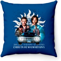 Coussins Décoratifs Édition Limitée Supernatural Family Don't End With Blood — Coussins décoratifs