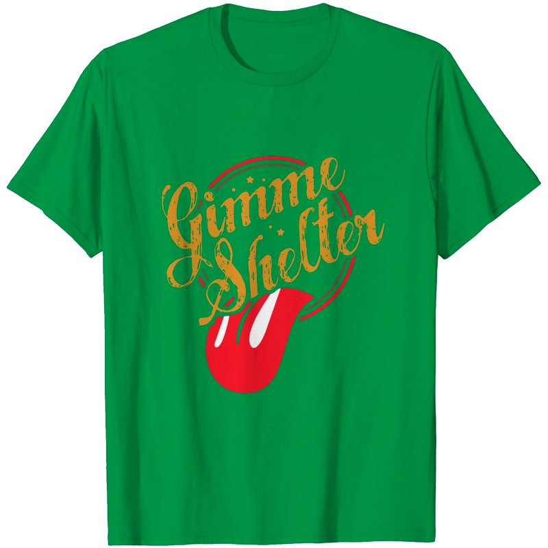 T-Shirt Gimme Shelter pour hommes en noir — T-shirts pour hommes