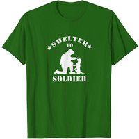 T-Shirt pour hommes Shelter To Soldier en noir — T-shirts pour hommes
