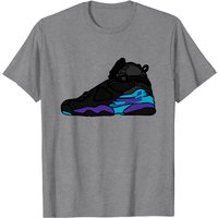 T-Shirt Jordan 8 Aqua pour hommes en noir — T-shirts pour hommes