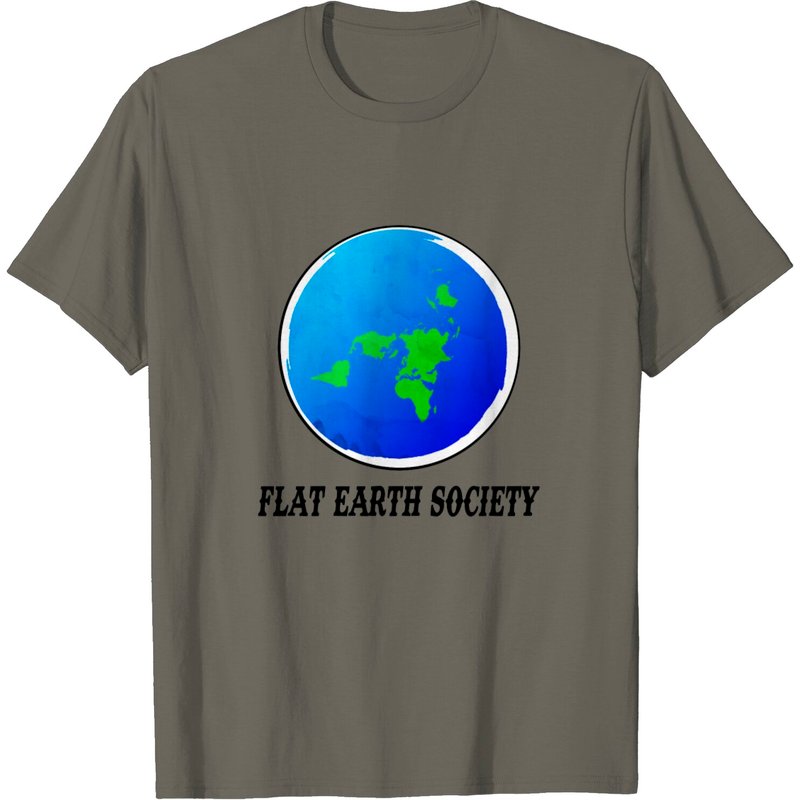 T-Shirt Flat Earth Society pour hommes — T-shirts pour hommes