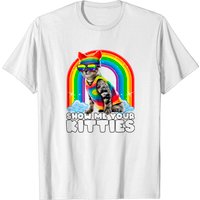 Show Me Your Kitties LGBT Gay Pride Cat Costume T-Shirt for Men