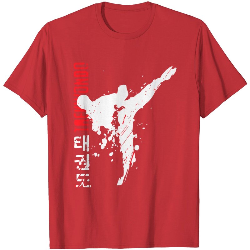 T-Shirt Taekwondo pour hommes en noir — T-shirts pour hommes
