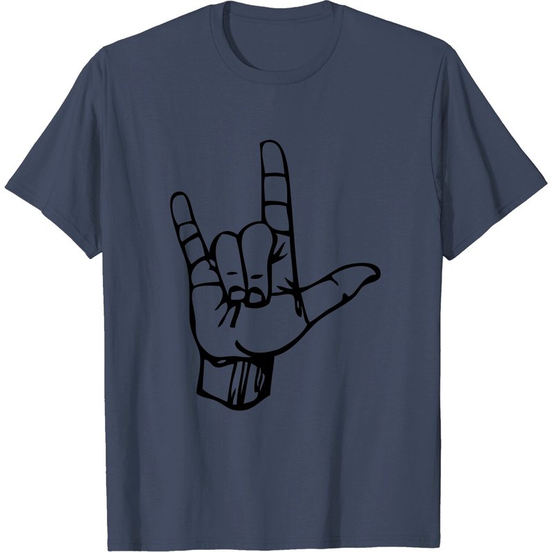 T-Shirt en Langue des Signes Je T'aime pour Hommes — T-shirts pour hommes