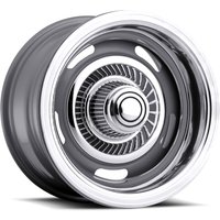 American Muscle 55 Rally Silver Wheels - 15x4 - 5x114.3 Bolt Pattern — Wheels & Rims