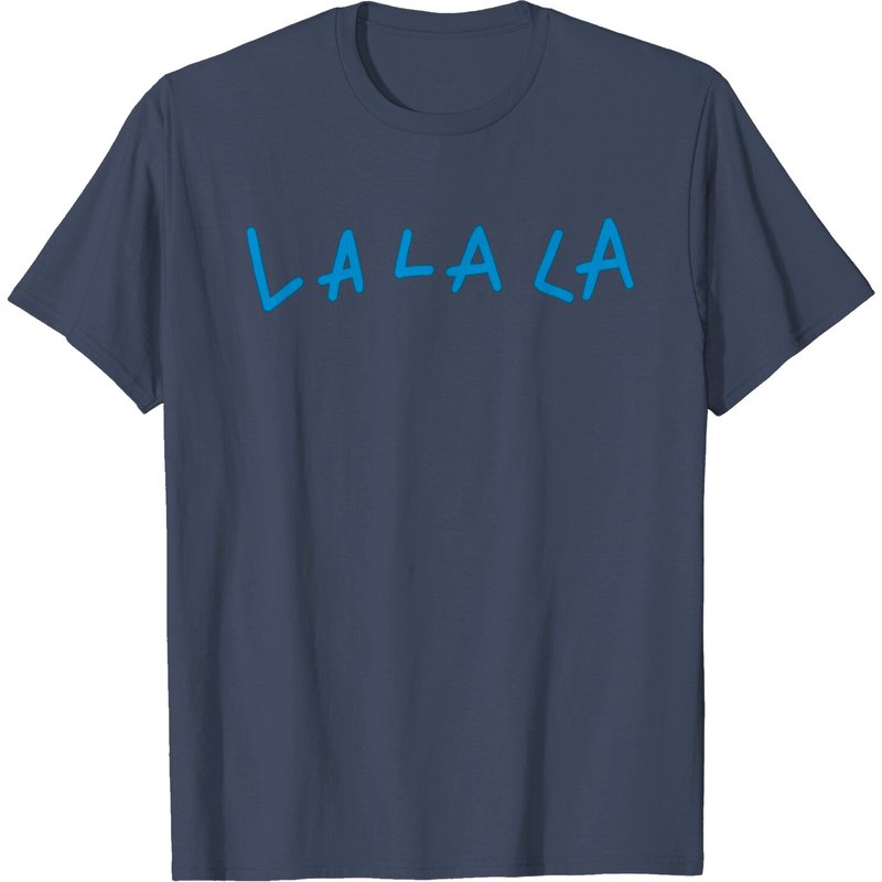 T-Shirt Lalala pour hommes en noir