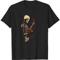 Butterfly Skeleton T Shirt for Men in Black — Mens T Shirts