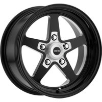 American Muscle 571 Sport Star II Gloss Black Milled Wheels — Wheels & Rims