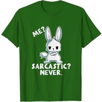T-shirt Funny Bunny Me Sarcastic Never Rabbit pour hommes