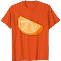 T-Shirt Orange Slice pour Hommes en Noir