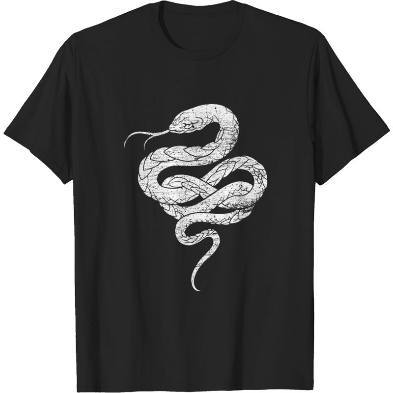 T-shirt en peau de serpent et langue pour hommes — T-shirts pour hommes