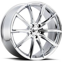 Platinum 435C Flux Chrome Wheels - 17x8 - 5x115 Bolt Pattern