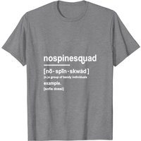 T-shirt No Spine Squad pour hommes en noir