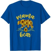 Mama Bear Sunflower Pullover T-Shirt for Men — Mens T Shirts
