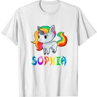 Sophia Unicorn T Shirt for Men in Black — Mens T Shirts