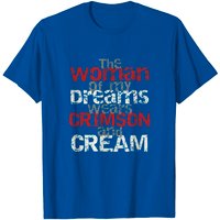 La Femme De Mes Rêves Porte Un T-Shirt Crème et Rouge pour Hommes