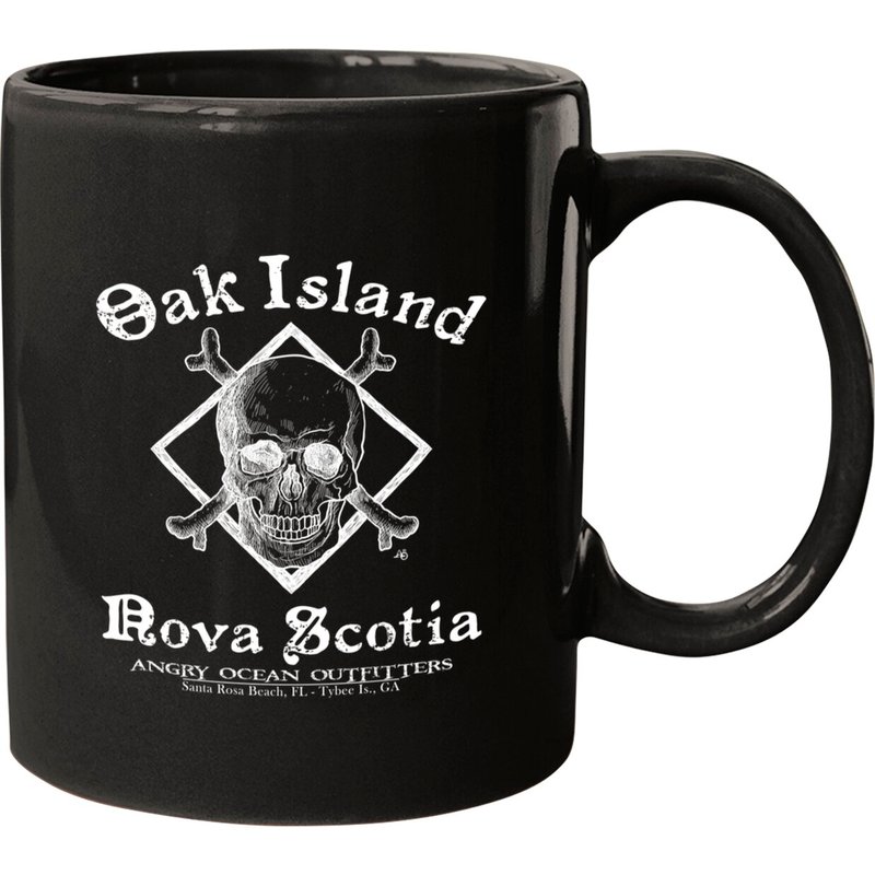 Oak Island Mugs Nova Scotia Skull Canada Sweatshirt — Mugs & Tumblers