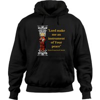St Francis Of Assisi Prayer Hoodies for Unisex Black