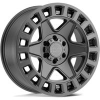 Black Rhino York Matte Gunmetal Wheels - 17x8, 6x130 Bolt Pattern — Wheels & Rims