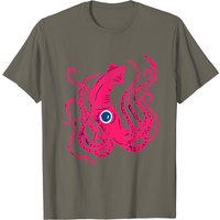 T-Shirt Giant Squid pour hommes en noir