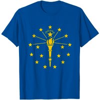 T-Shirt Drapeau de l'État de l'Indiana pour Hommes