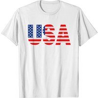 T-Shirt Usa pour hommes - Noir