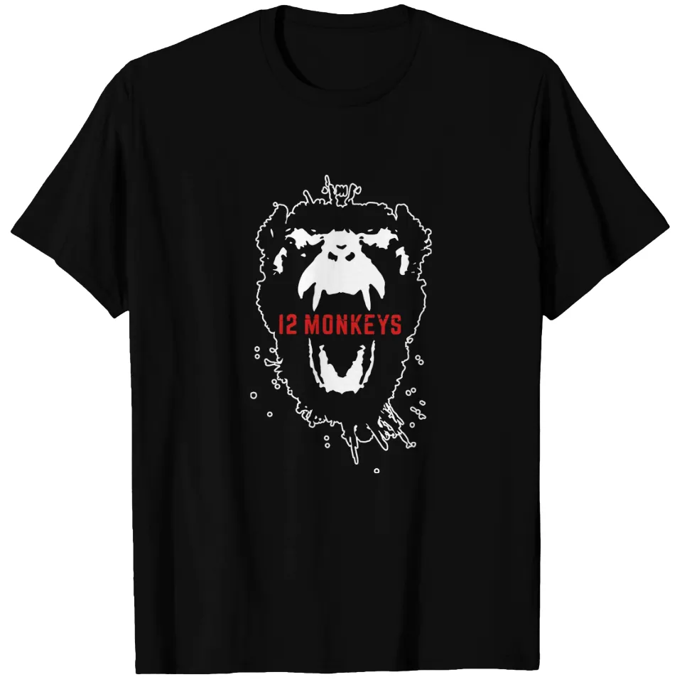 T-shirt pour hommes 12 Monkeys Scream Stencil Série TV 2015